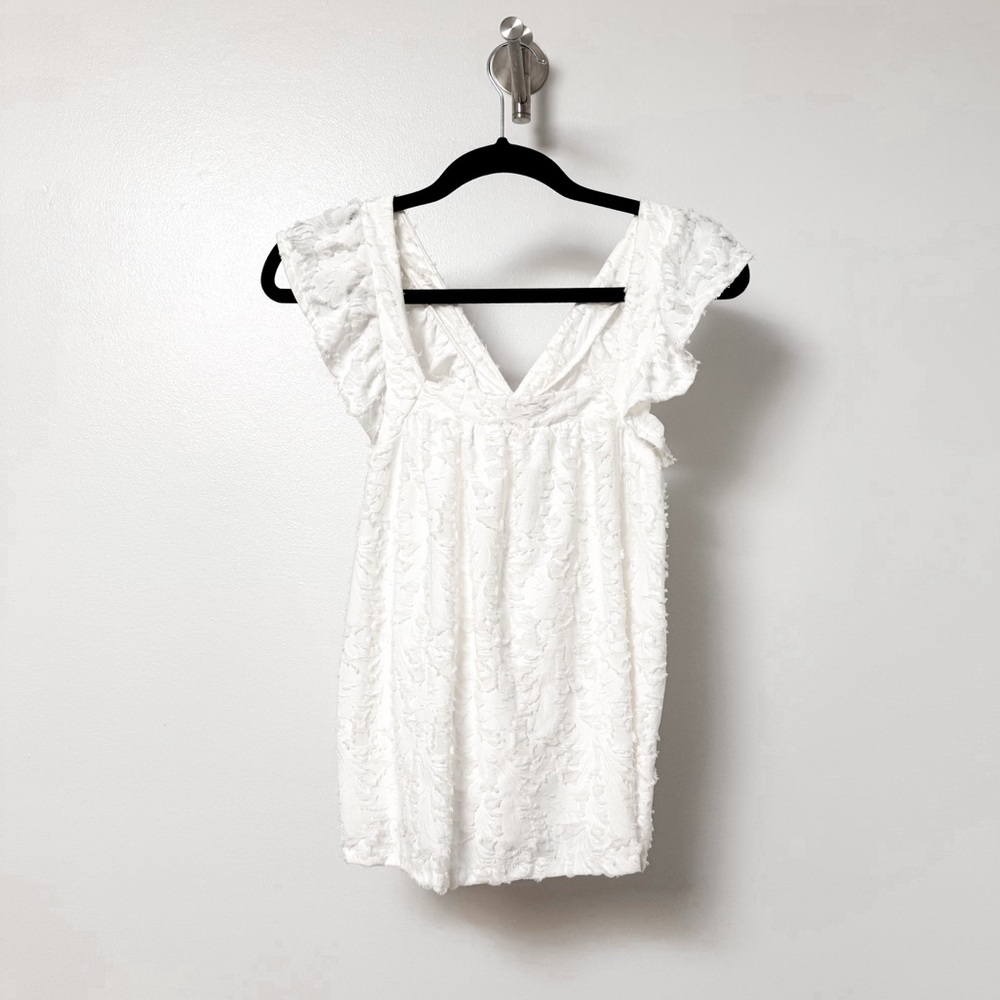 LC Lauren Conrad‎ Preppy Winter Spring Casual Sleeveless Top White Small